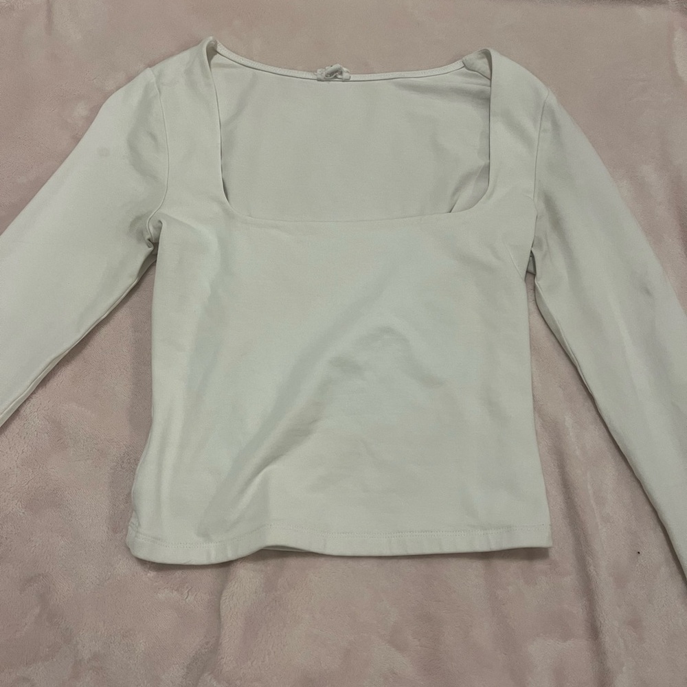 Garage Elegant Cream Long Sleeve Women's Top